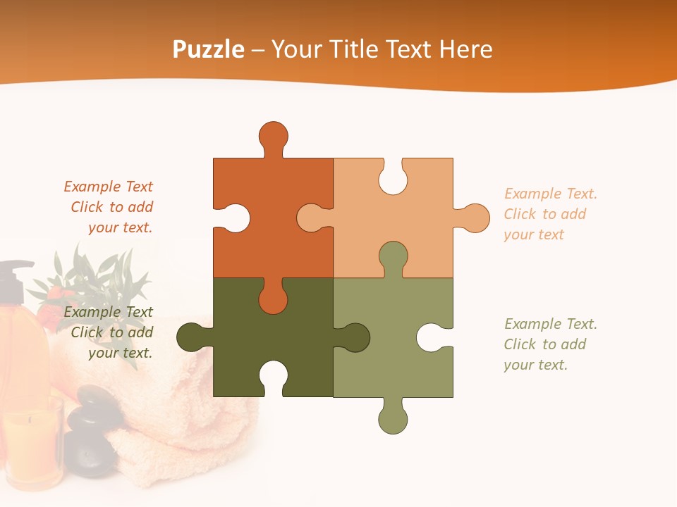 Towel Wellbeing Style PowerPoint Template