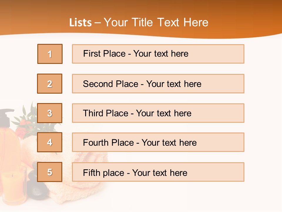 Towel Wellbeing Style PowerPoint Template