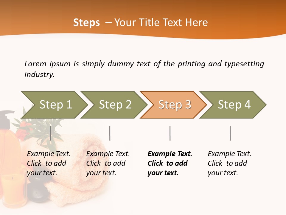 Towel Wellbeing Style PowerPoint Template