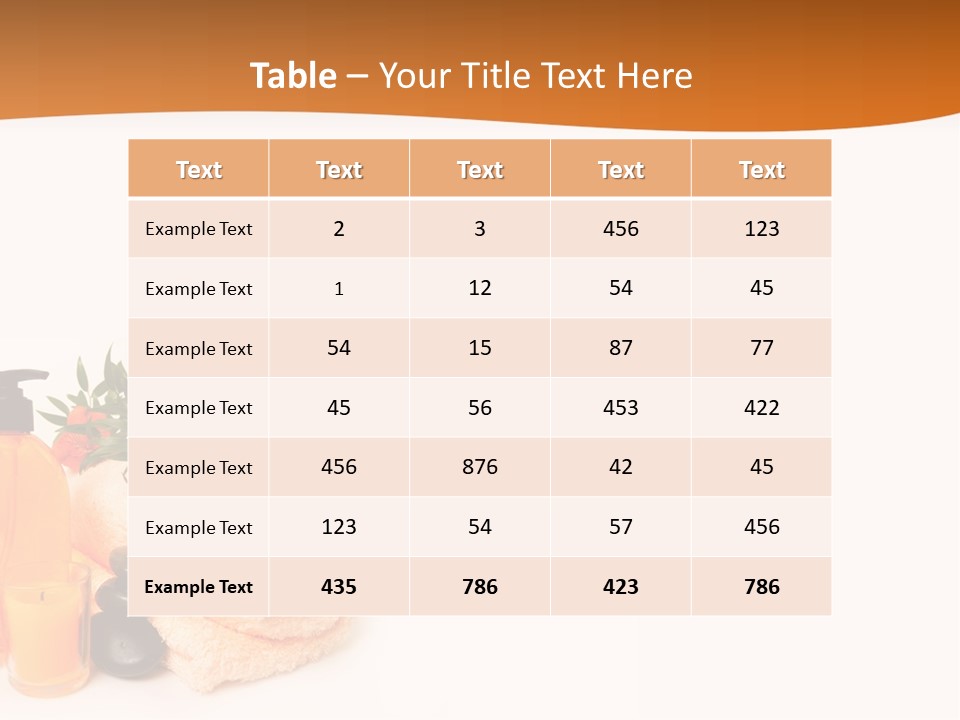 Towel Wellbeing Style PowerPoint Template