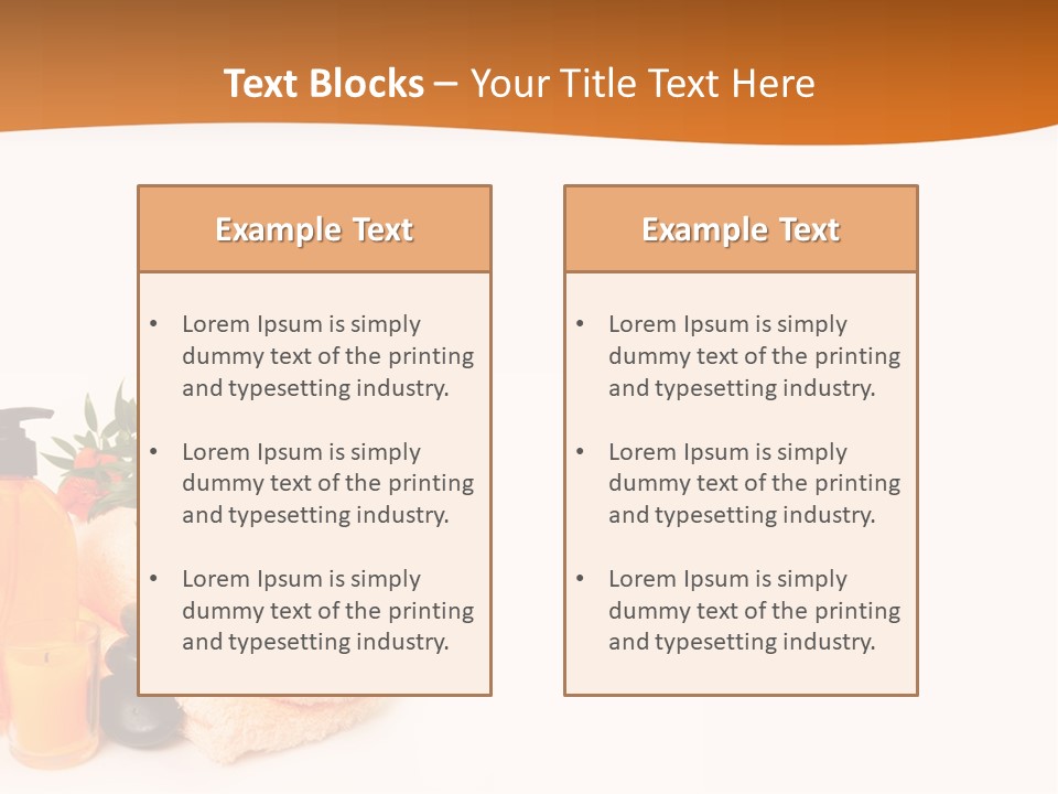 Towel Wellbeing Style PowerPoint Template