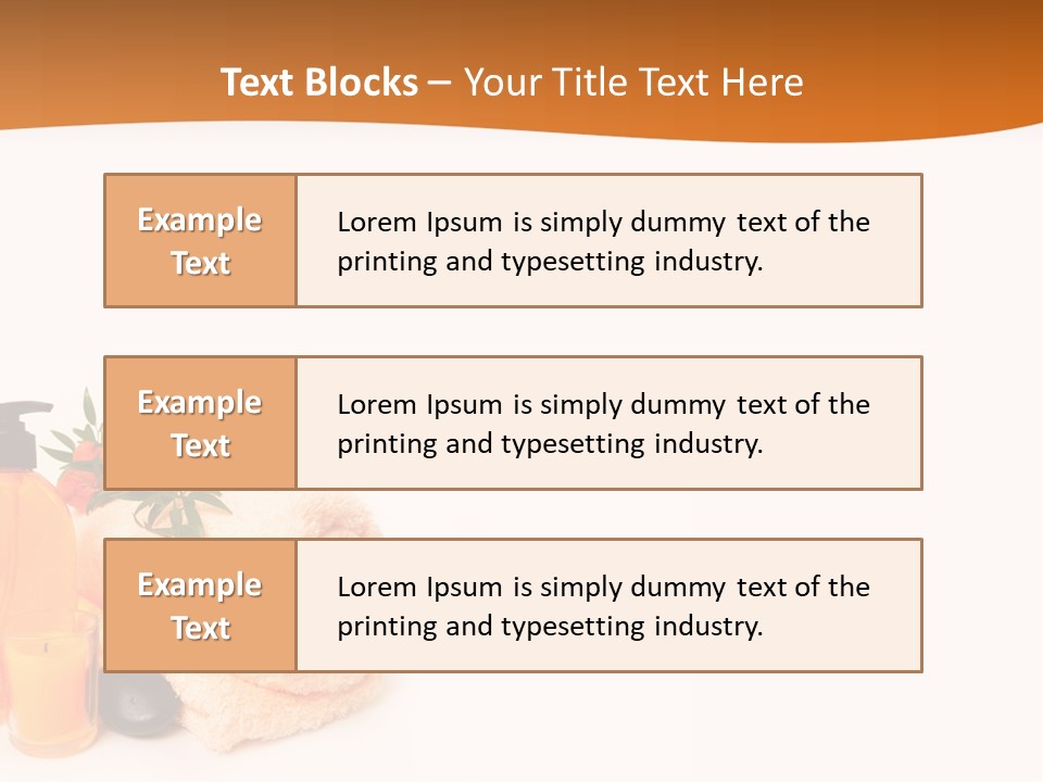 Towel Wellbeing Style PowerPoint Template