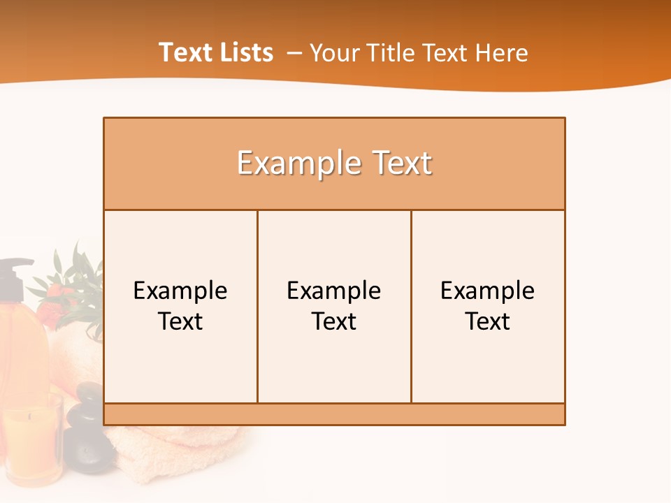 Towel Wellbeing Style PowerPoint Template