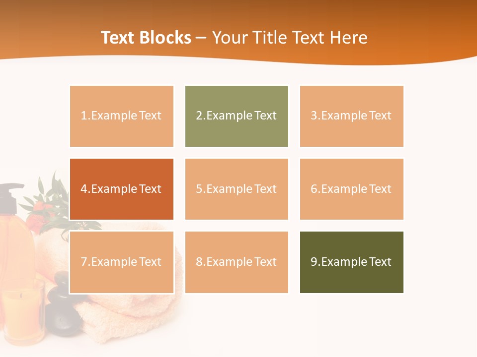 Towel Wellbeing Style PowerPoint Template