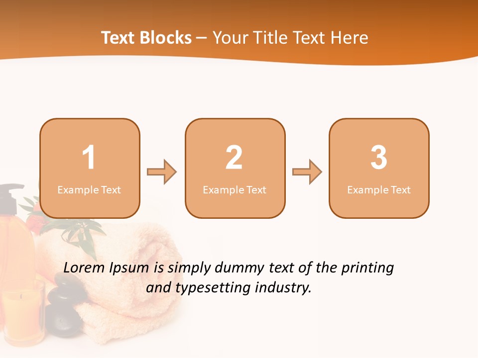 Towel Wellbeing Style PowerPoint Template
