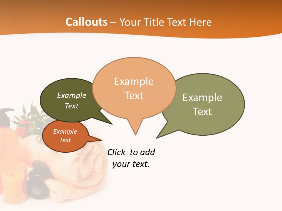 Towel Wellbeing Style PowerPoint Template