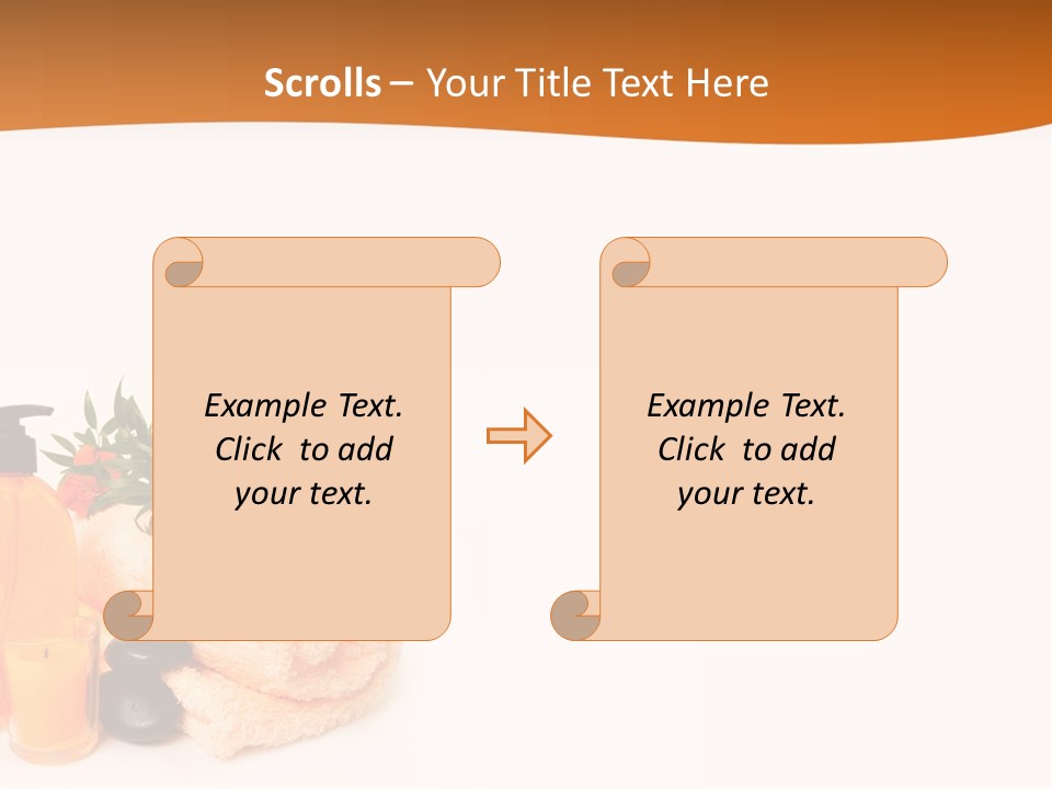 Towel Wellbeing Style PowerPoint Template
