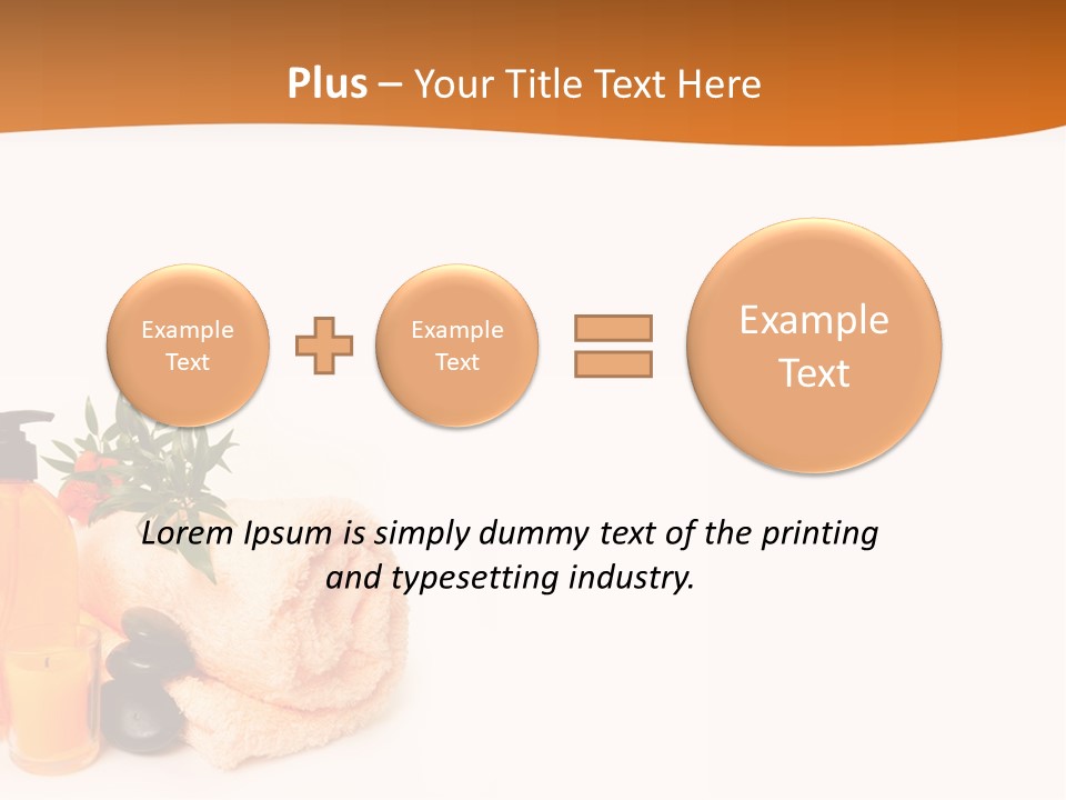 Towel Wellbeing Style PowerPoint Template