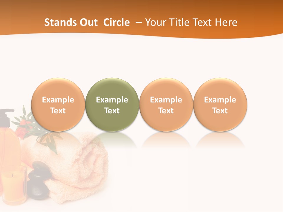 Towel Wellbeing Style PowerPoint Template