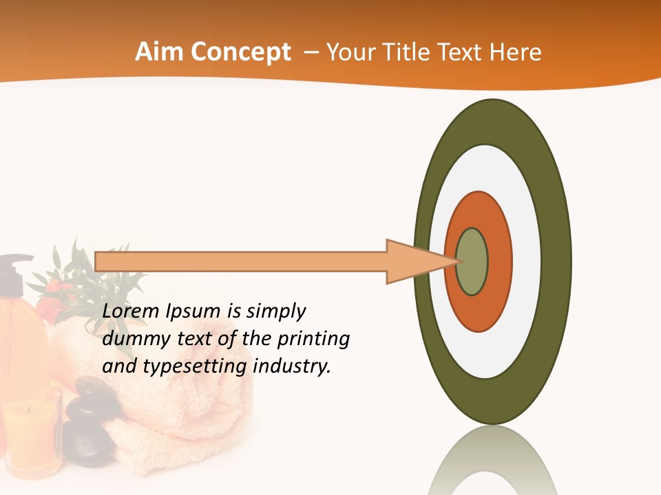 Towel Wellbeing Style PowerPoint Template