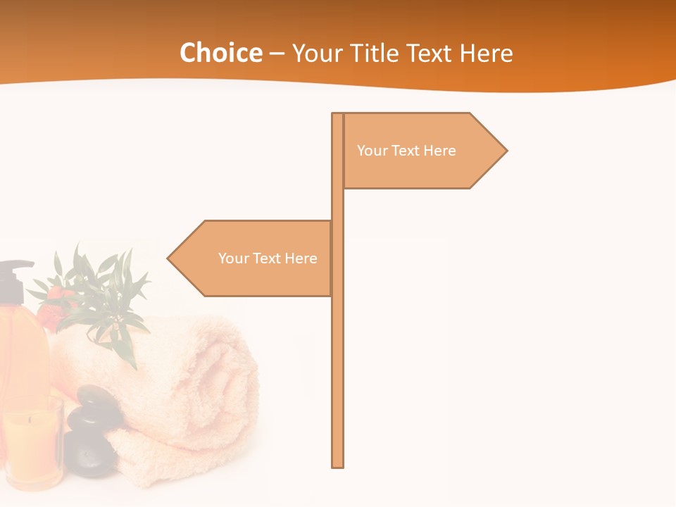 Towel Wellbeing Style PowerPoint Template