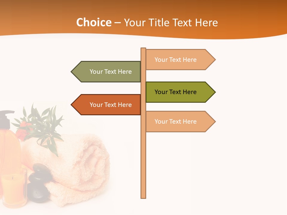 Towel Wellbeing Style PowerPoint Template