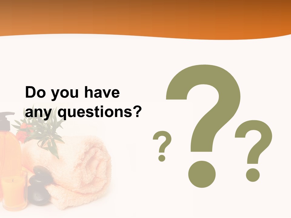 Towel Wellbeing Style PowerPoint Template