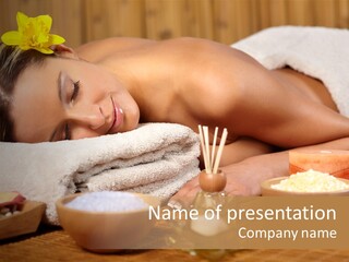 Relaxing Masseur Skin PowerPoint Template