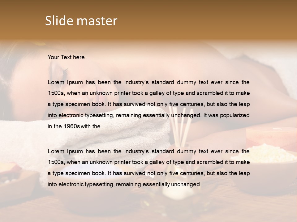 Relaxing Masseur Skin PowerPoint Template