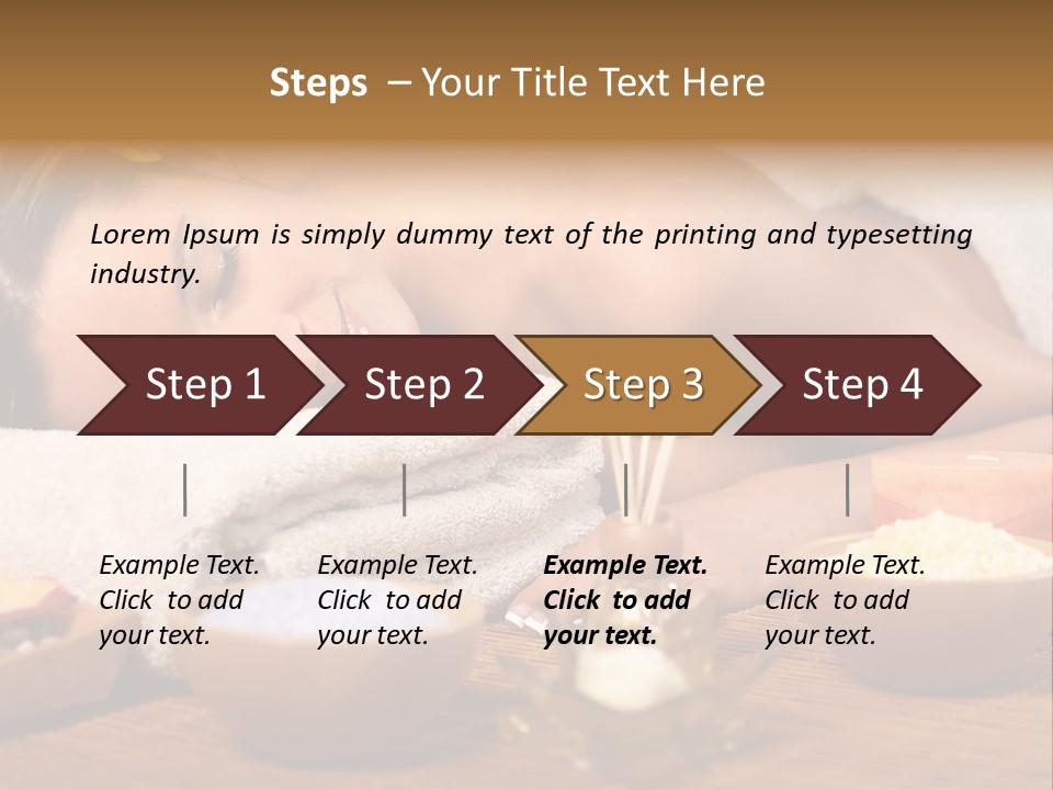 Relaxing Masseur Skin PowerPoint Template