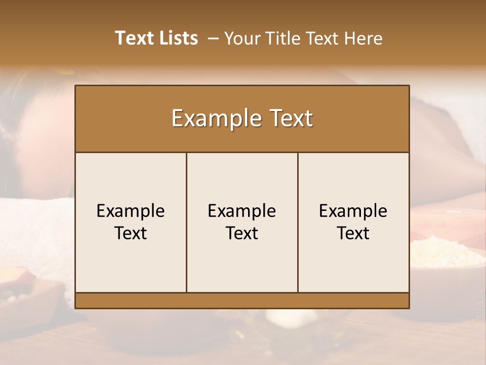 Relaxing Masseur Skin PowerPoint Template