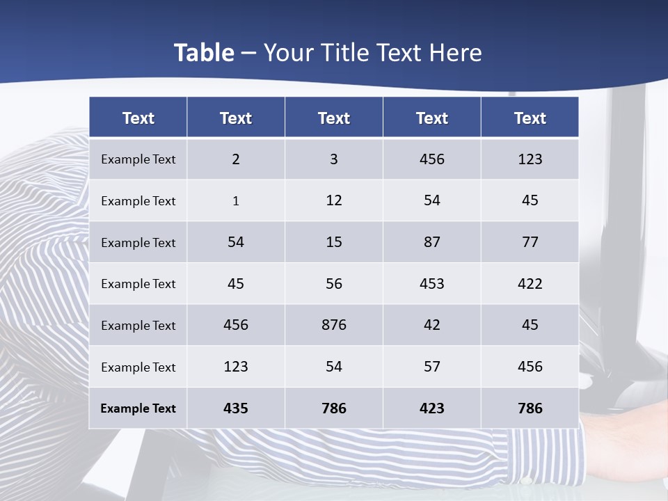 A Man Leaning Over A Computer Monitor With His Head On The Monitor PowerPoint Template