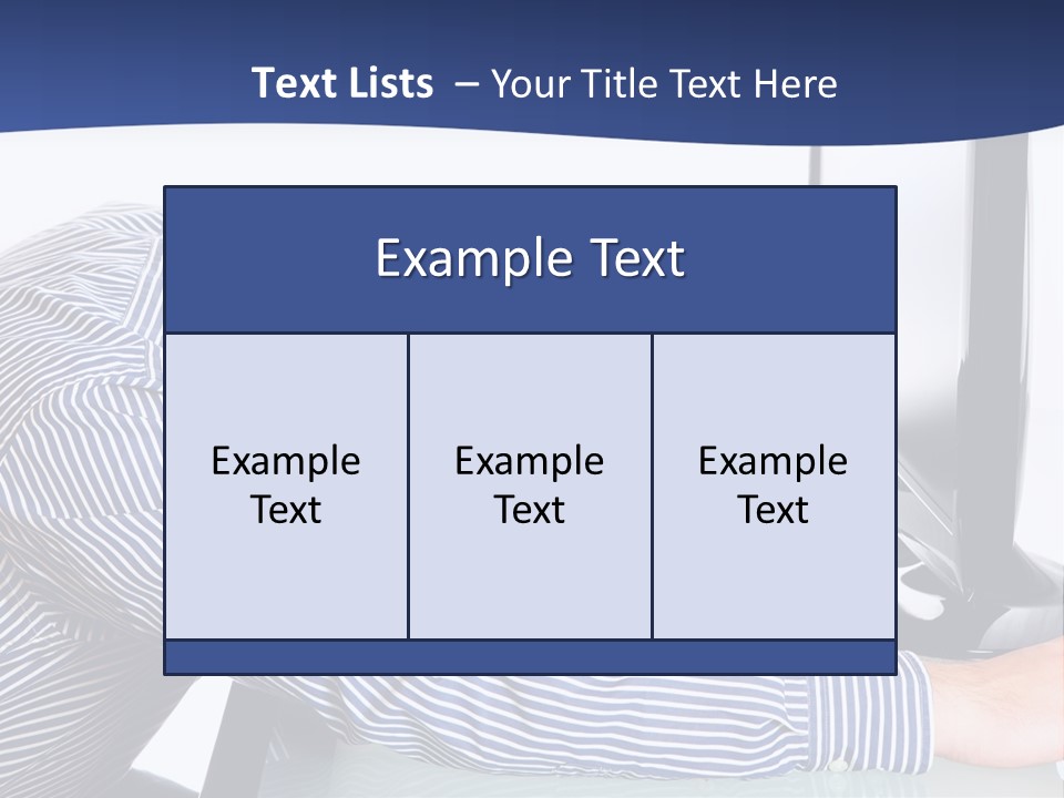 A Man Leaning Over A Computer Monitor With His Head On The Monitor PowerPoint Template