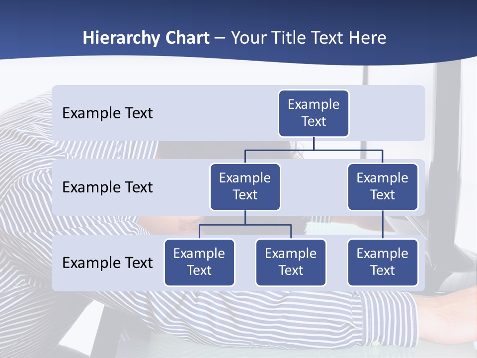 A Man Leaning Over A Computer Monitor With His Head On The Monitor PowerPoint Template