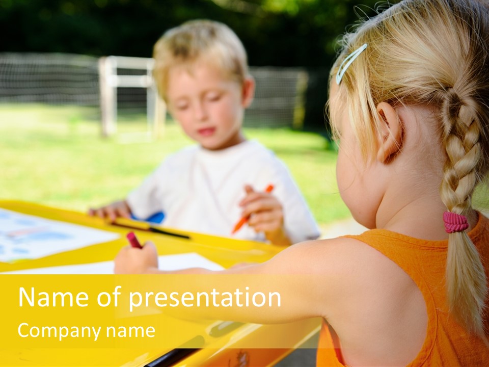 Kid Child Picture PowerPoint Template