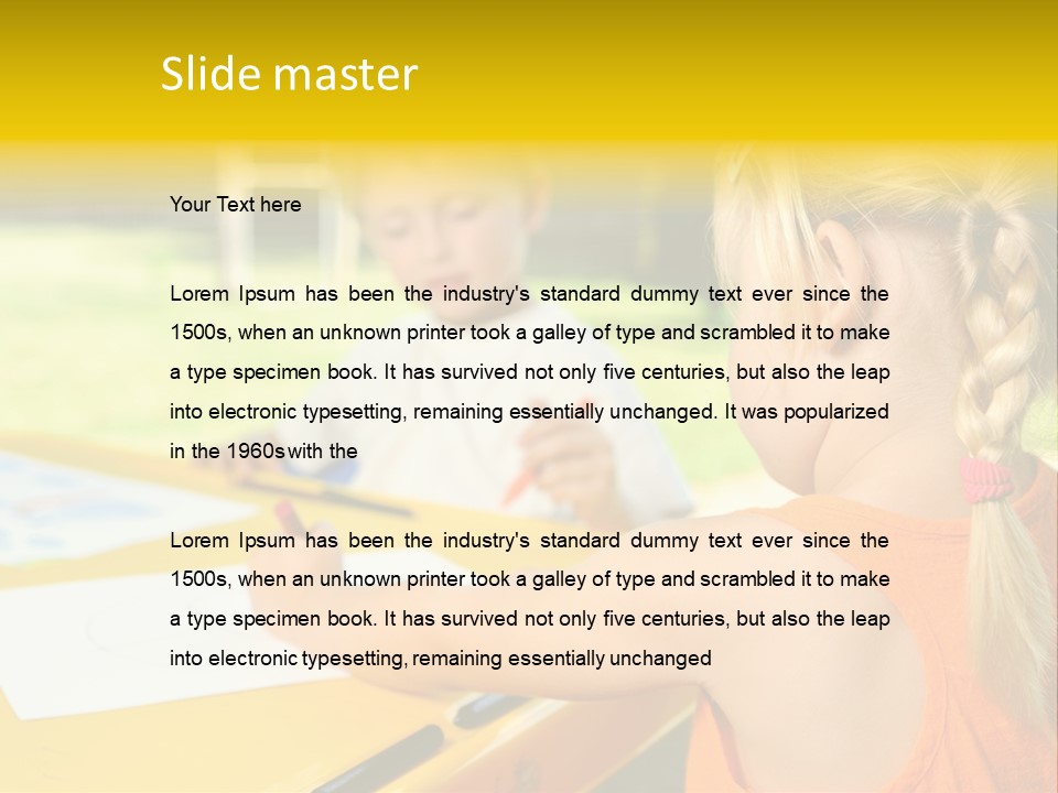 Kid Child Picture PowerPoint Template