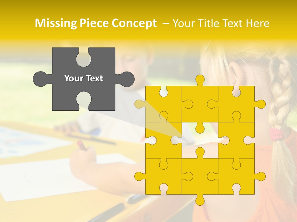 Kid Child Picture PowerPoint Template