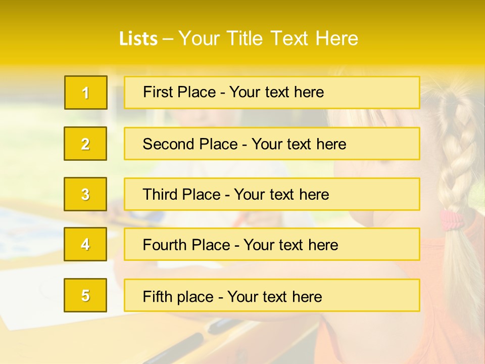 Kid Child Picture PowerPoint Template