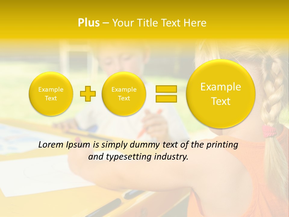 Kid Child Picture PowerPoint Template