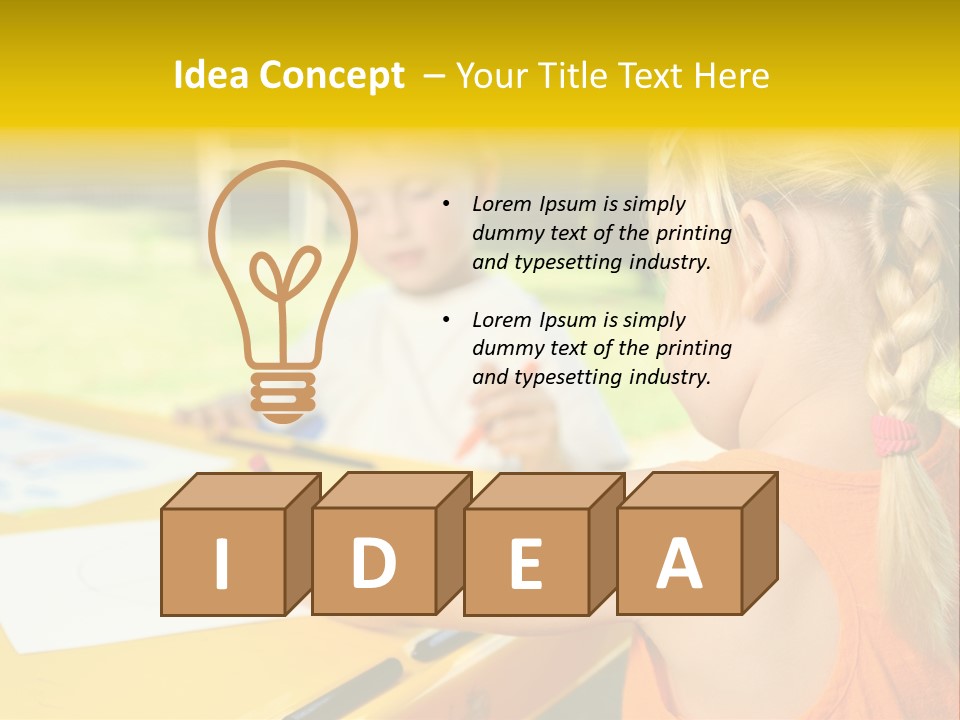 Kid Child Picture PowerPoint Template