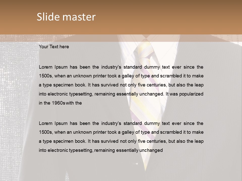 Boss Look Career PowerPoint Template