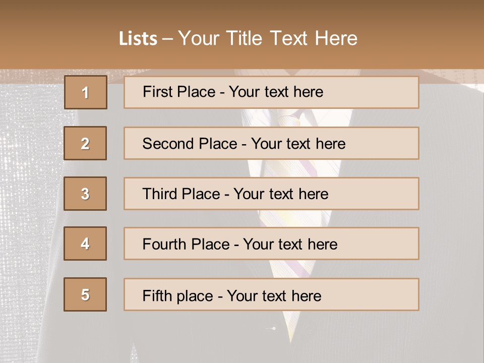 Boss Look Career PowerPoint Template
