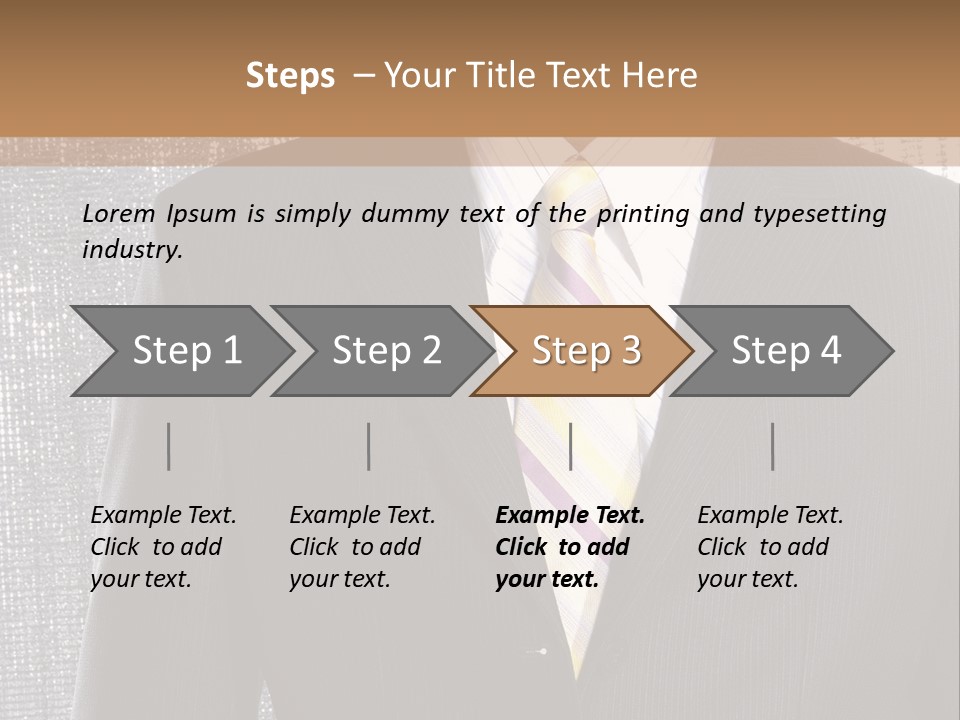 Boss Look Career PowerPoint Template