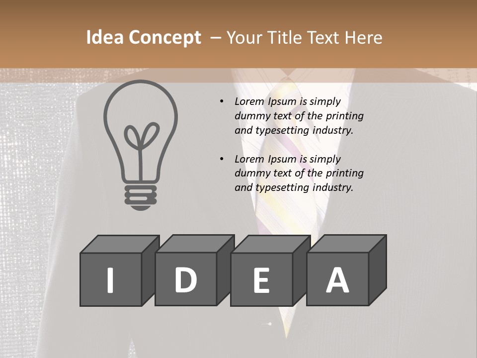 Boss Look Career PowerPoint Template