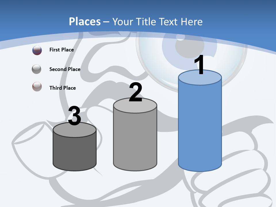 Hand Detective Glass PowerPoint Template