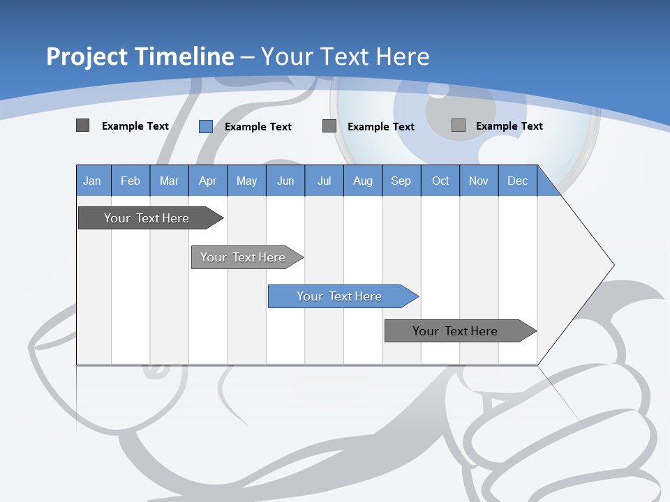 Hand Detective Glass PowerPoint Template