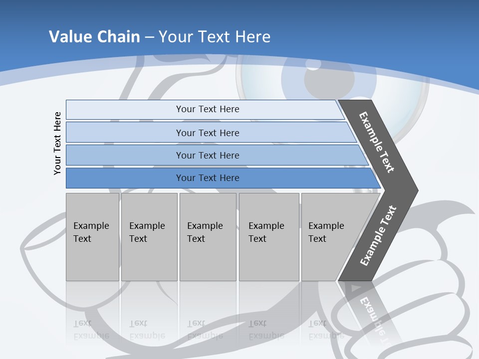 Hand Detective Glass PowerPoint Template