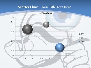 Hand Detective Glass PowerPoint Template