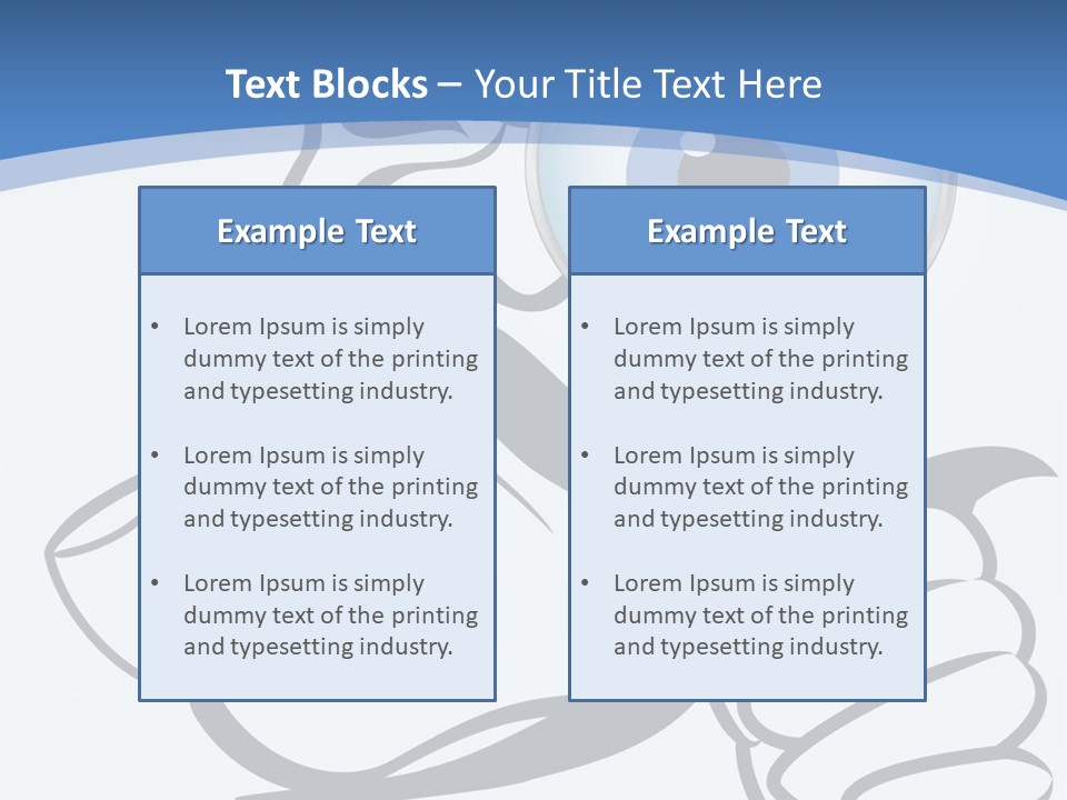 Hand Detective Glass PowerPoint Template