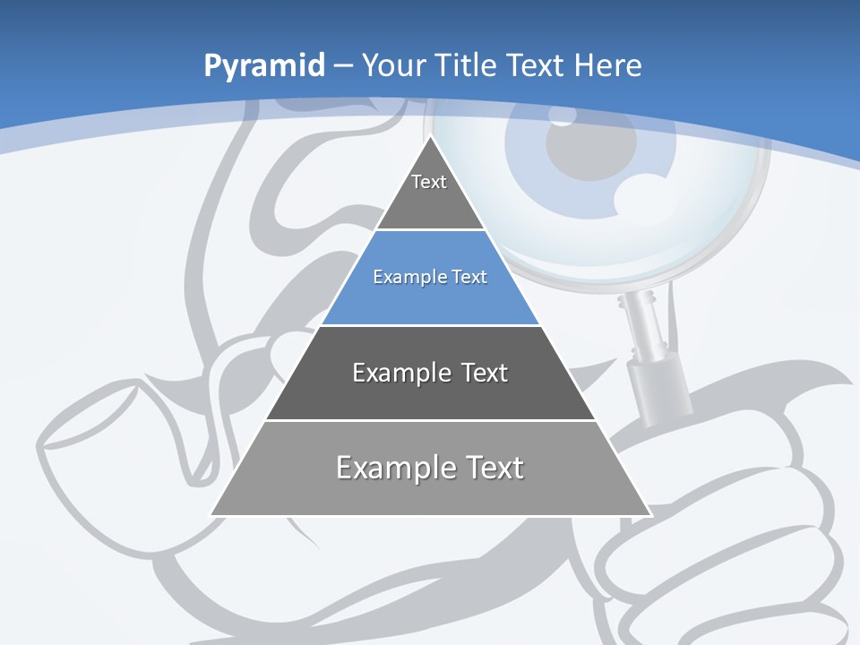 Hand Detective Glass PowerPoint Template