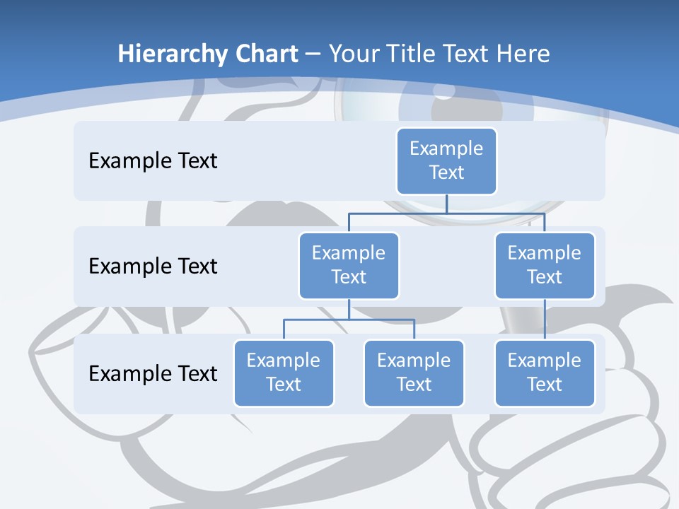 Hand Detective Glass PowerPoint Template