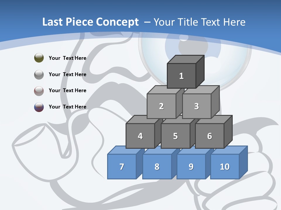 Hand Detective Glass PowerPoint Template