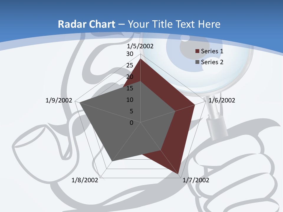 Hand Detective Glass PowerPoint Template