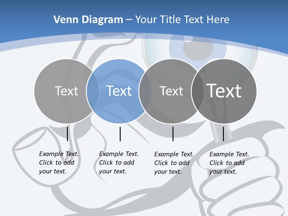 Hand Detective Glass PowerPoint Template