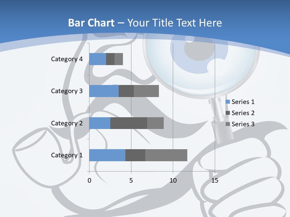Hand Detective Glass PowerPoint Template