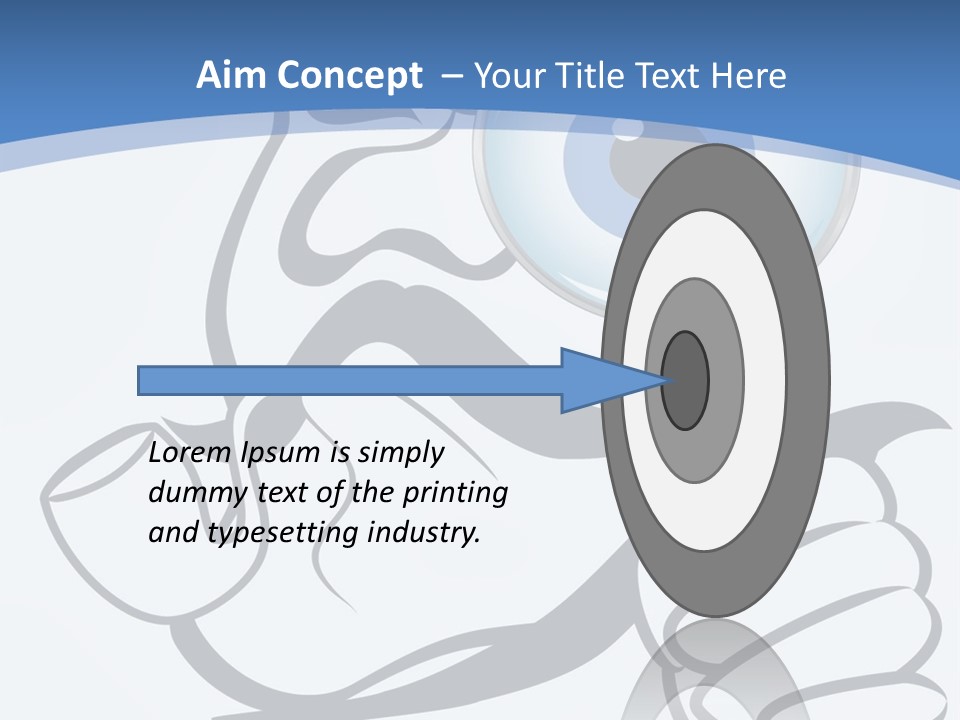 Hand Detective Glass PowerPoint Template