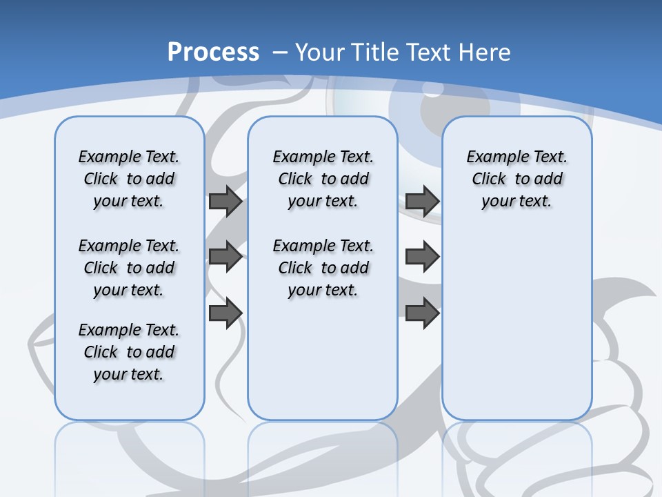 Hand Detective Glass PowerPoint Template