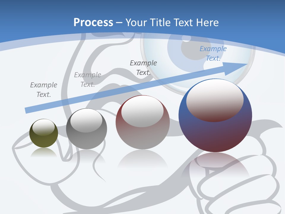 Hand Detective Glass PowerPoint Template