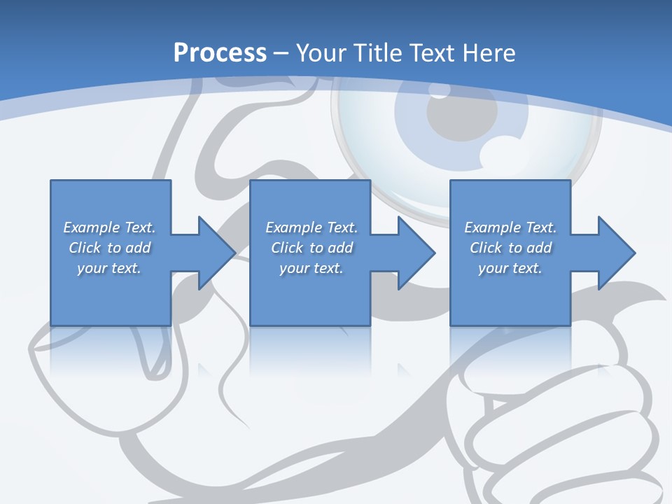 Hand Detective Glass PowerPoint Template