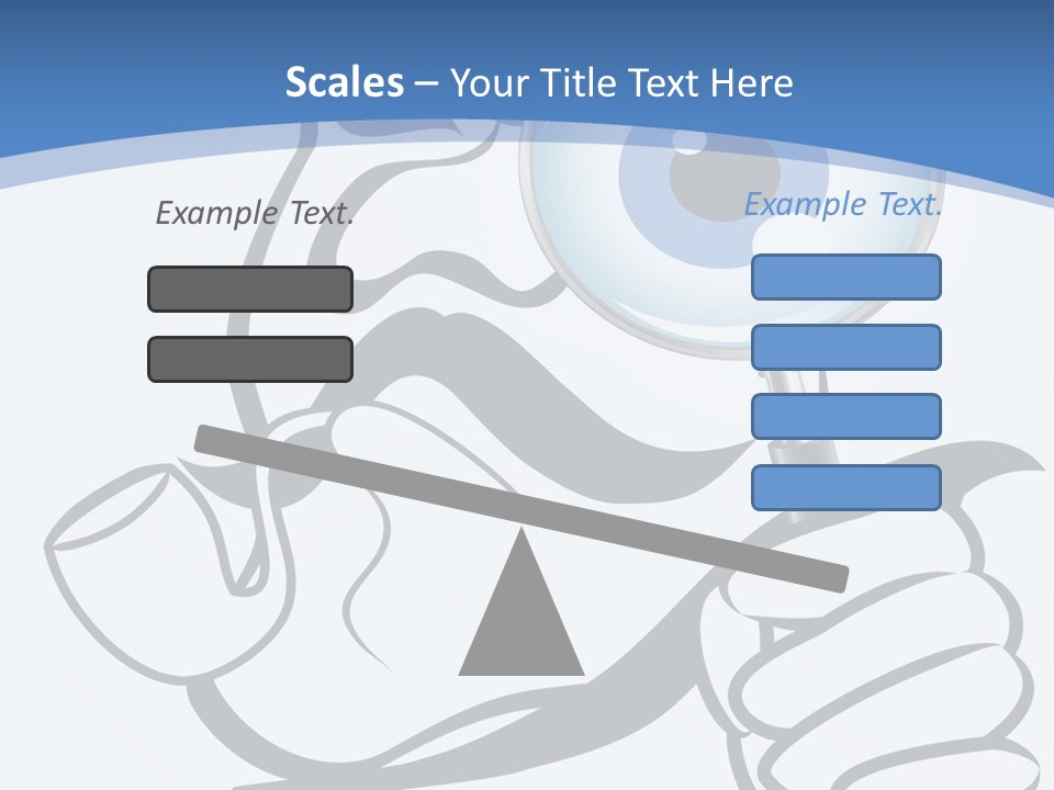 Hand Detective Glass PowerPoint Template